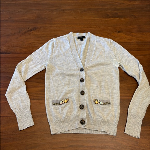 J crew grey cardigan - Picture 2 of 3